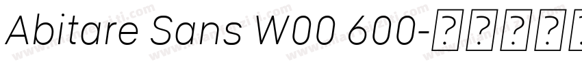 Abitare Sans W00 600字体转换